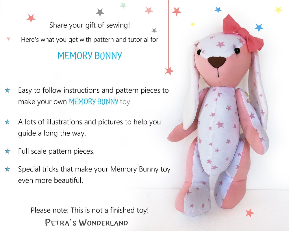 Memory Bunny - PDF doll sewing pattern and tutorial 08