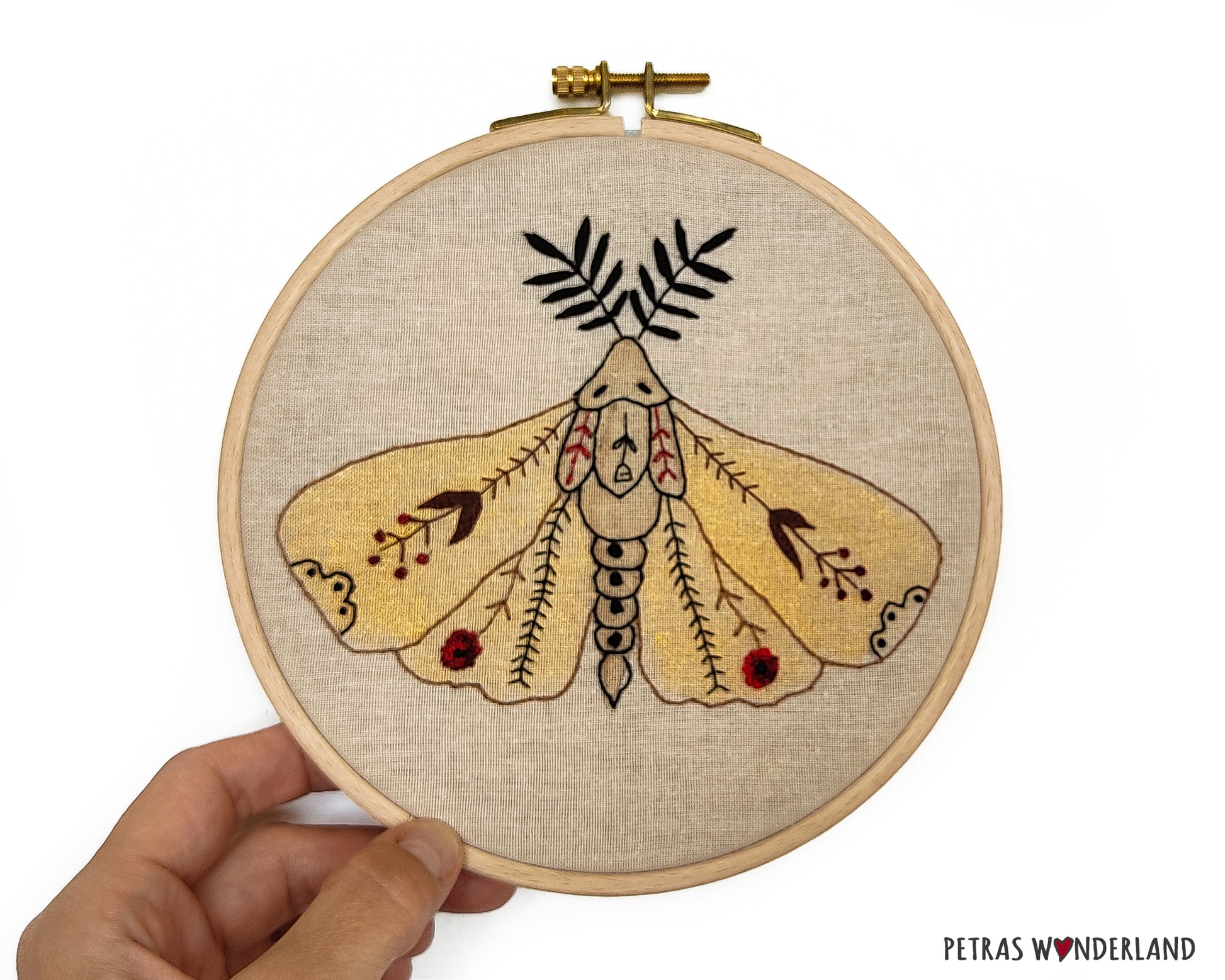 Night Moth - PDF embroidery pattern and tutorial 09
