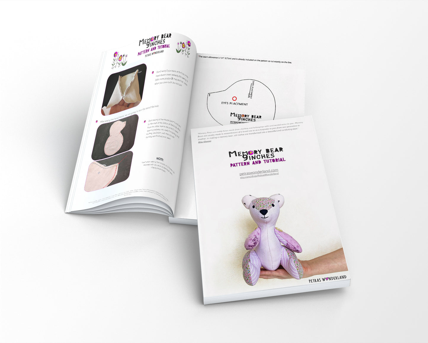 Memory Bear Ben - PDF sewing pattern and tutorial – Petras Wonderland