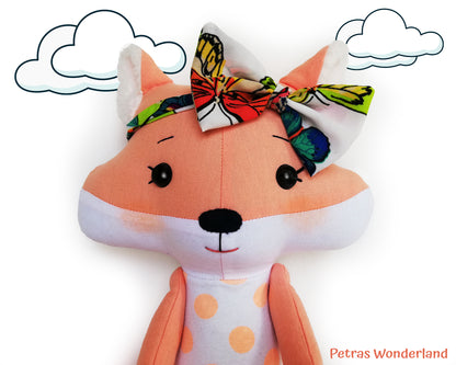 Woodland Friends Fox - PDF doll sewing pattern and tutorial 04