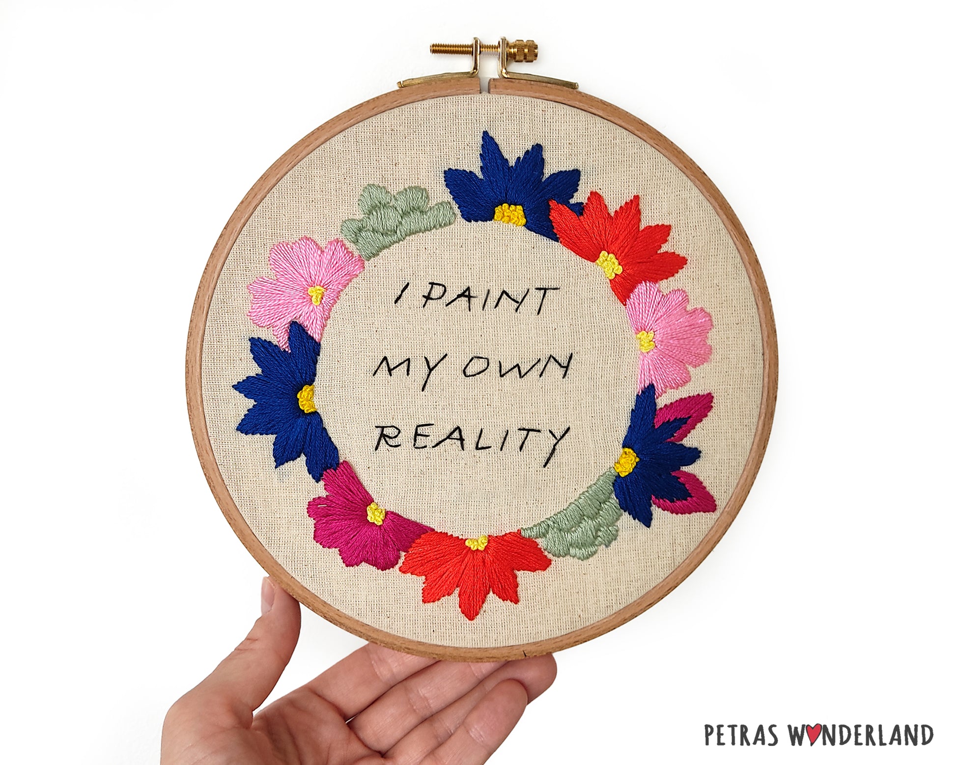 Famous Art Quote - PDF embroidery pattern and tutorial 01