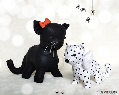 Black Cat and Kittens  - PDF sewing pattern and tutorial 01