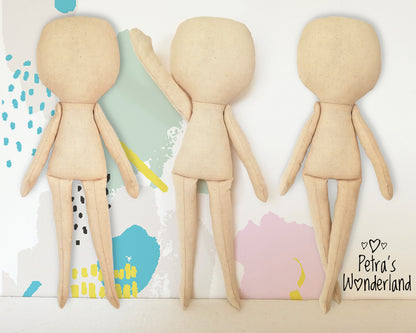 Doll Body 16 inch - PDF doll sewing pattern and tutorial 01