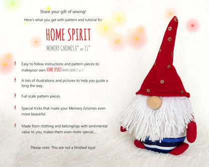 Home Spirit Memory Gnomes - PDF sewing patterns and tutorials 09