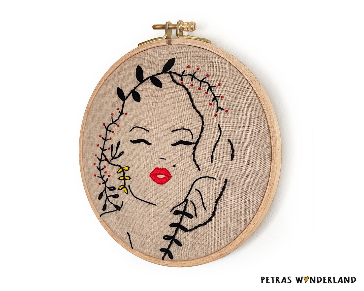 Marilyn Monroe - PDF embroidery pattern and tutorial 09