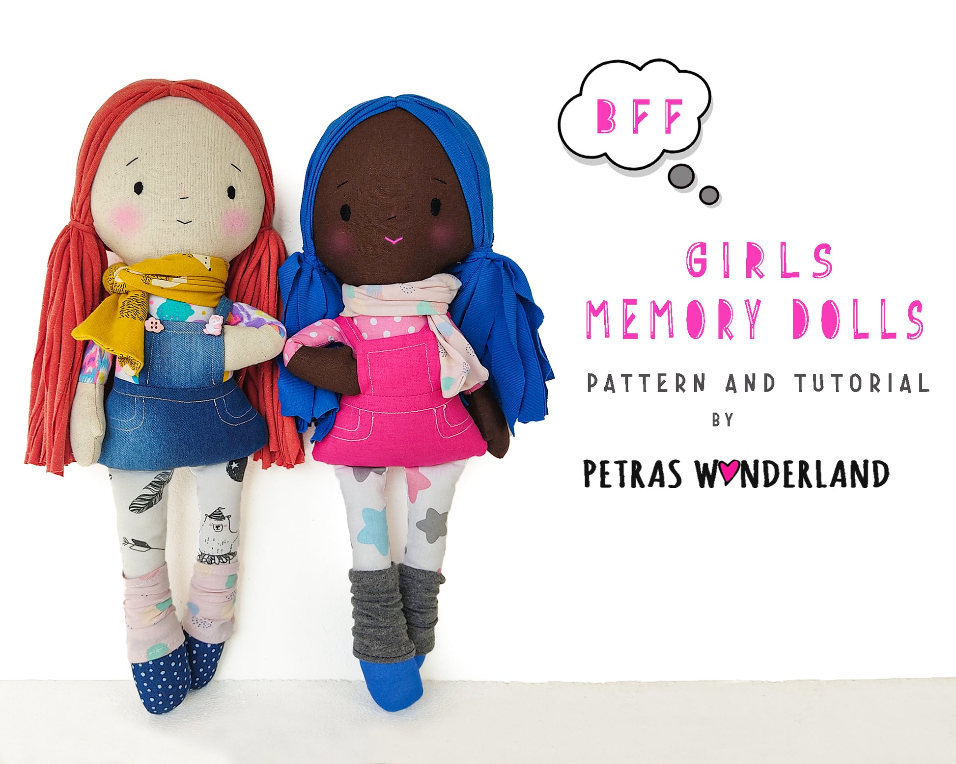 Memory Dolls Girls - PDF sewing pattern and tutorial