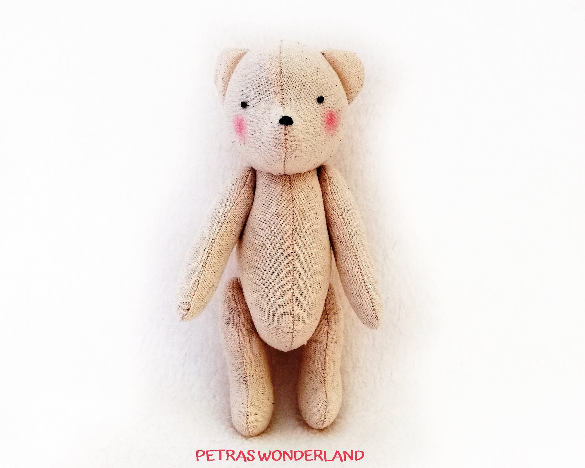 Mini Bear 6 inch - PDF doll sewing pattern and tutorial 02