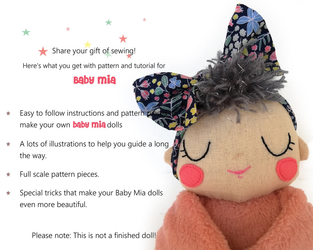 Baby Mia - PDF doll sewing pattern and tutorial 07