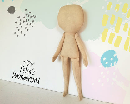 Doll Body 16 inch - PDF doll sewing pattern and tutorial 03