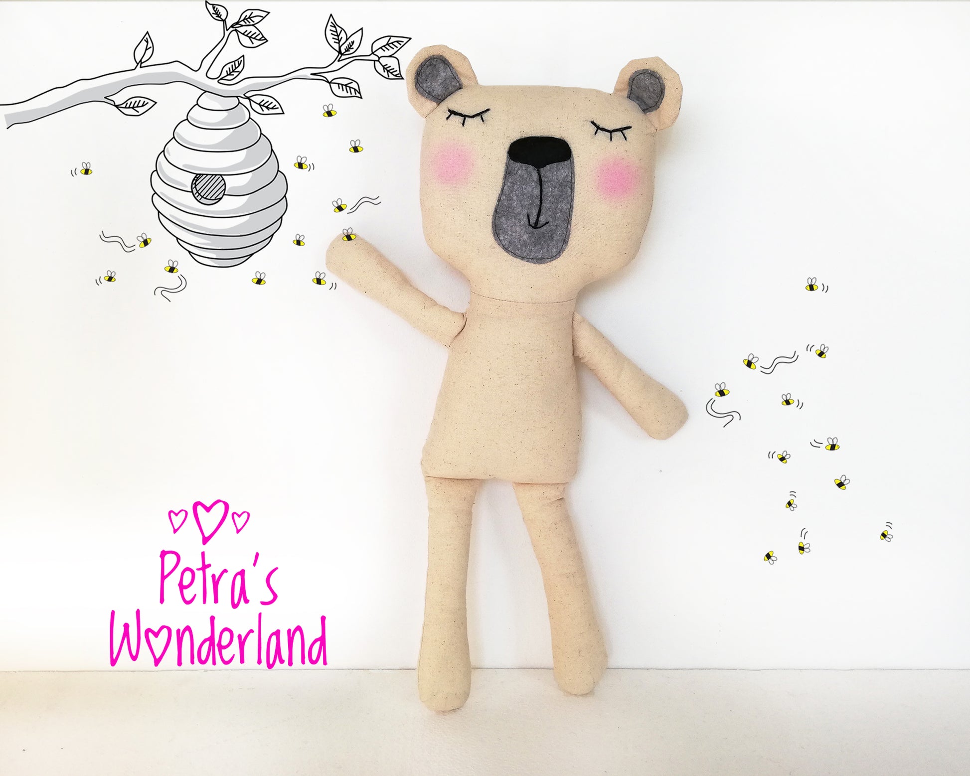 Bear Body 18 inch - PDF doll sewing pattern and tutorial 01
