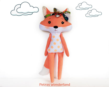 Woodland Friends Fox - PDF doll sewing pattern and tutorial 01