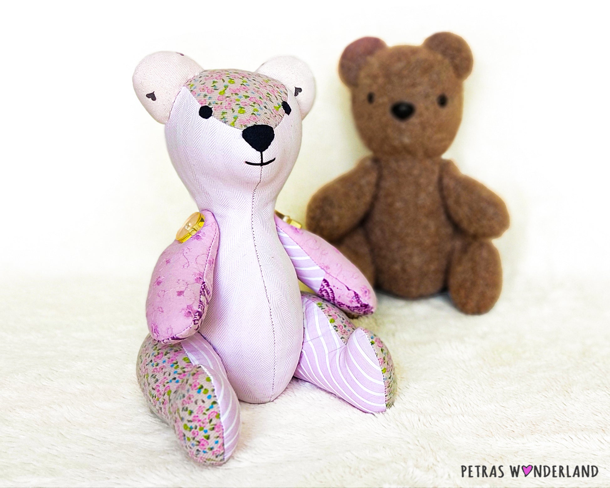 Memory Bear 9 inches - PDF sewing pattern and tutorial 01
