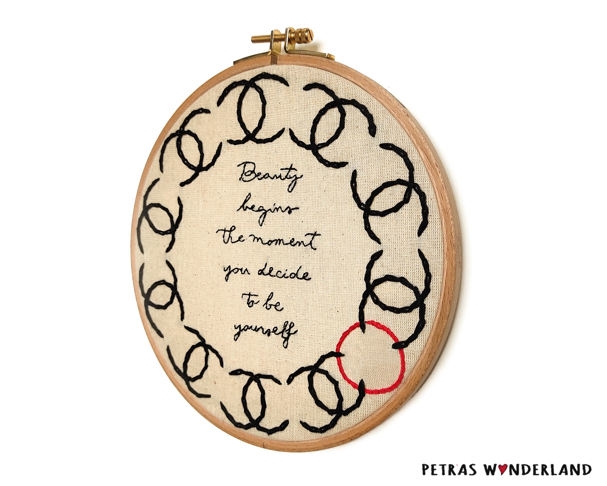 Fashion Quote - PDF embroidery pattern and tutorial 01
