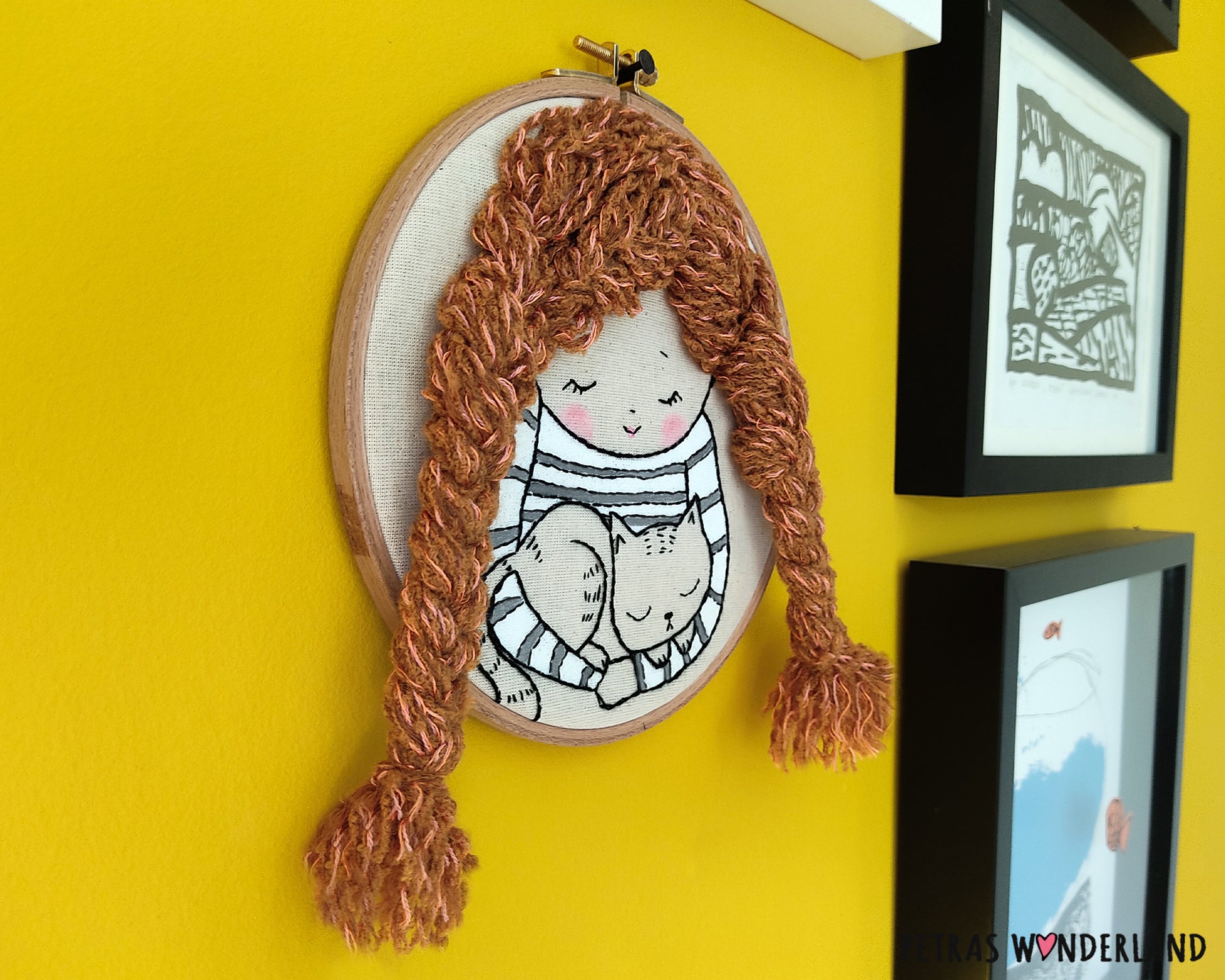 Girl With a Cat - PDF embroidery pattern and tutorial 05