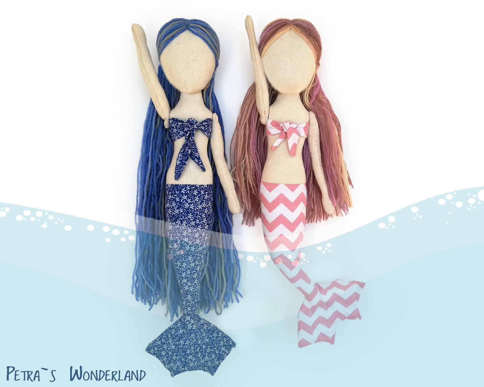 Mermaid doll - PDF doll sewing pattern and tutorial 03