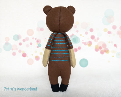 Teddy Bear Sam - PDF doll sewing pattern and tutorial 02