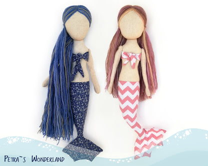 Mermaid doll - PDF doll sewing pattern and tutorial 07