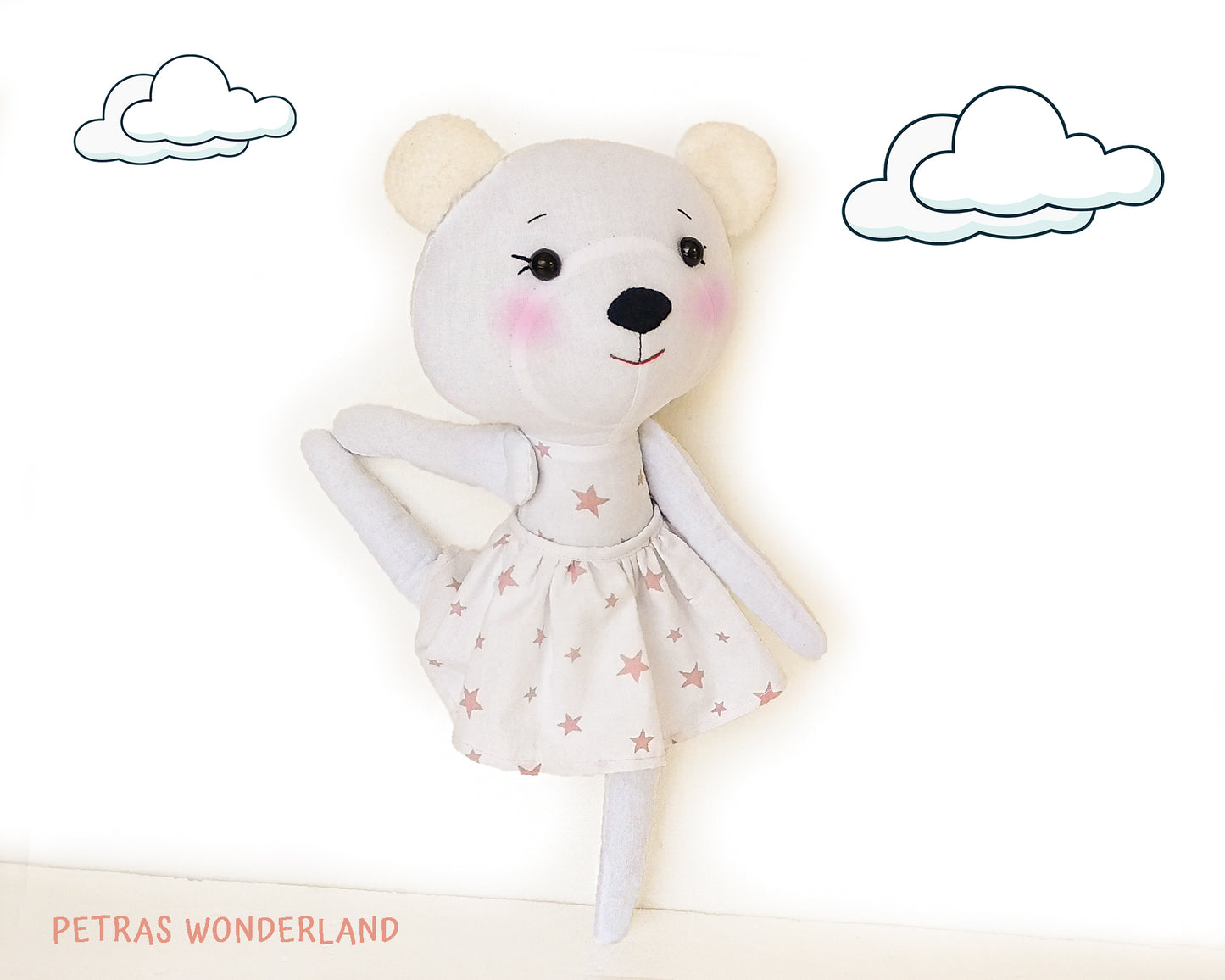 Woodland Friends Bear - PDF doll sewing pattern and tutorial 02