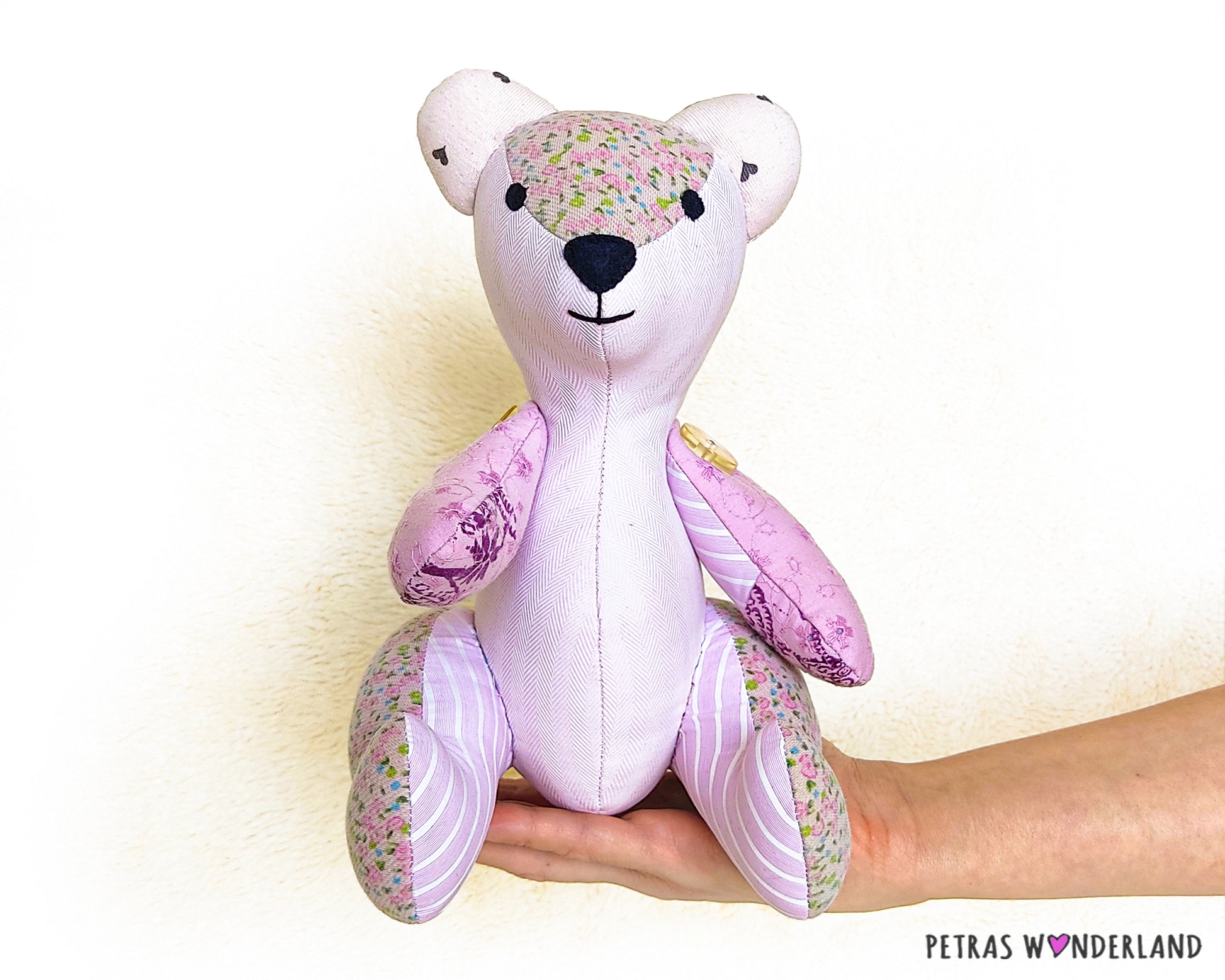 Memory Bear 9 inches - PDF sewing pattern and tutorial 02