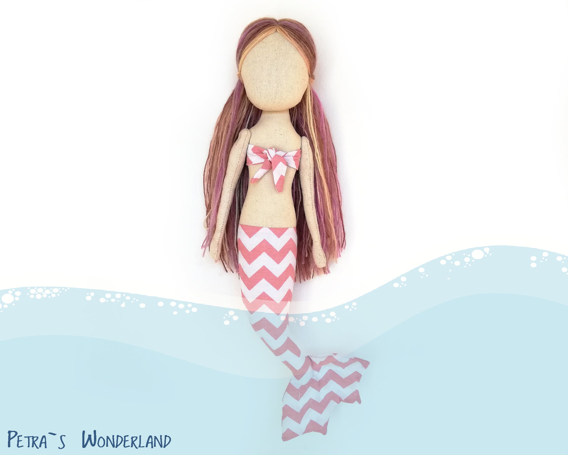 Mermaid doll - PDF doll sewing pattern and tutorial 08
