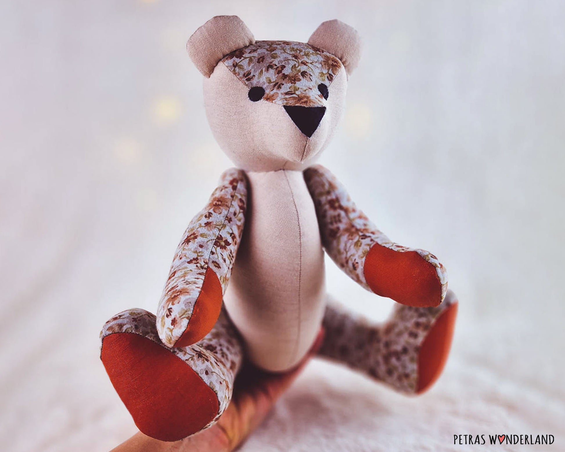 memory-bear-ben-pdf-sewing-pattern-and-tutorial-petras-wonderland for Free Printable Memory Bear Sewing Pattern Memory Bear Ben - PDF sewing pattern and tutorial β Petras Wonderland for Free Printable Memory Bear Sewing Pattern