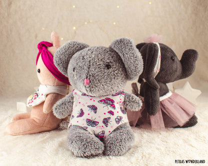 SPECIAL OFFER: Baby animals Bunny, Mouse and Elephant with Accessories - sewing patterns and tutorials o6