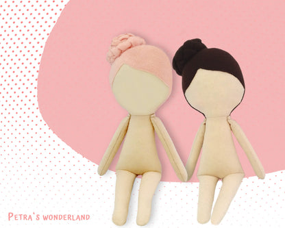 Anny Doll Body 12 inch - PDF doll sewing pattern and tutorial 06