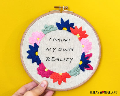 Famous Art Quote - PDF embroidery pattern and tutorial 04