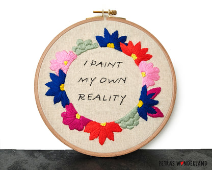 Famous Art Quote - PDF embroidery pattern and tutorial 05