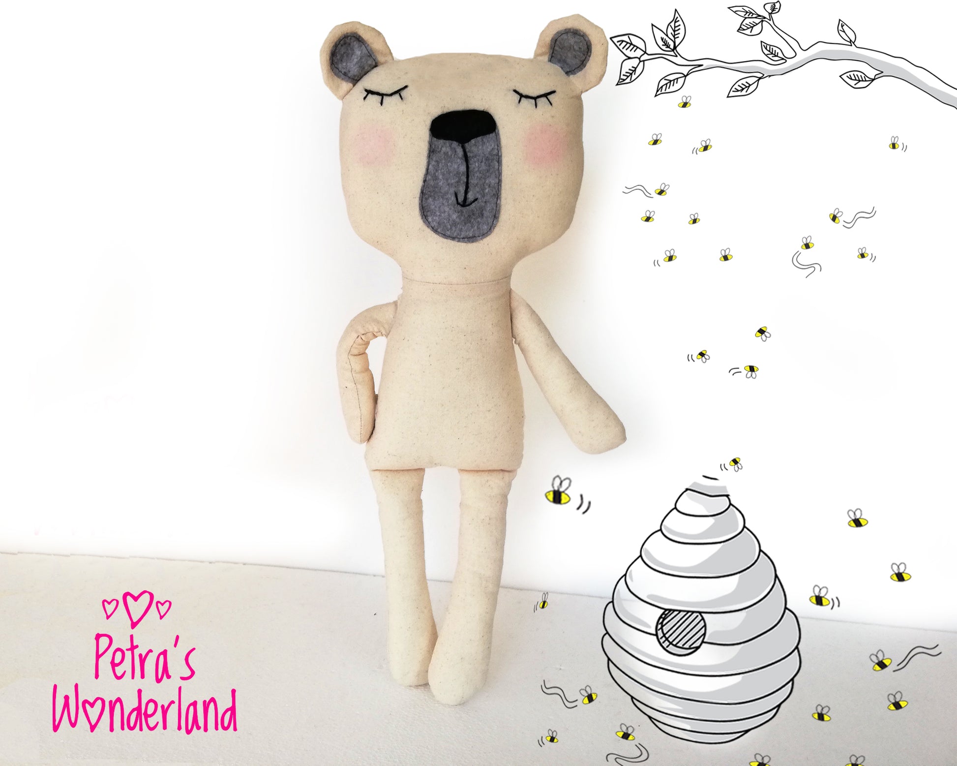 Bear Body 18 inch - PDF doll sewing pattern and tutorial 03