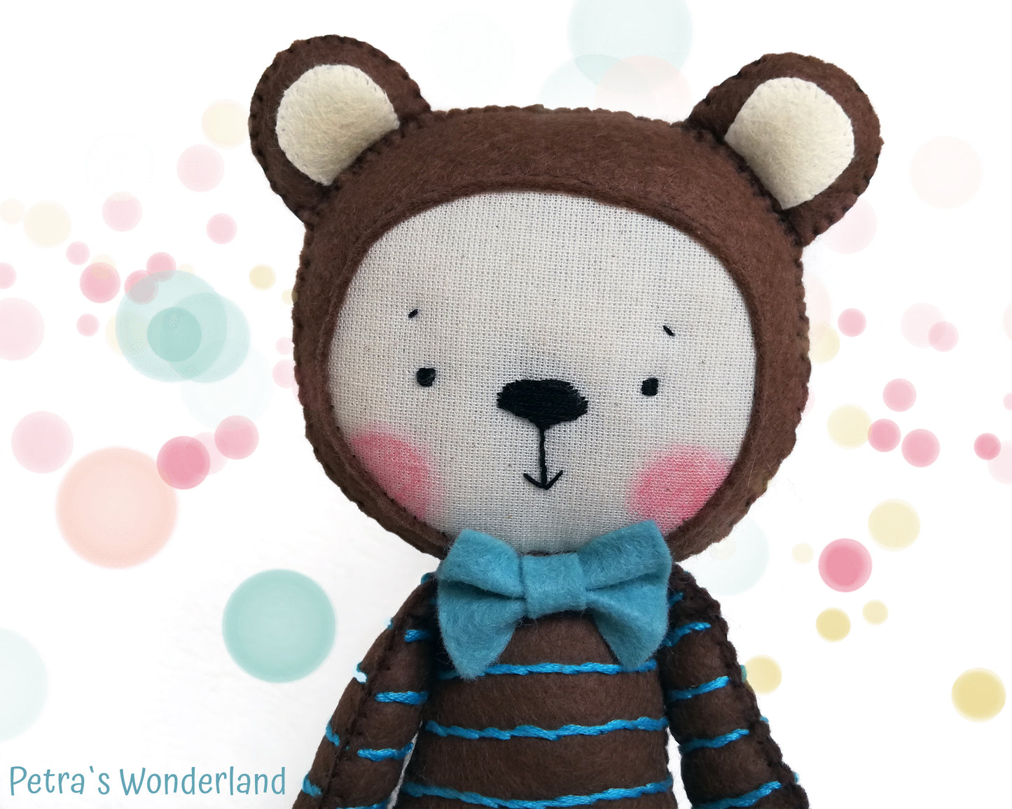 Teddy Bear Sam - PDF doll sewing pattern and tutorial 03