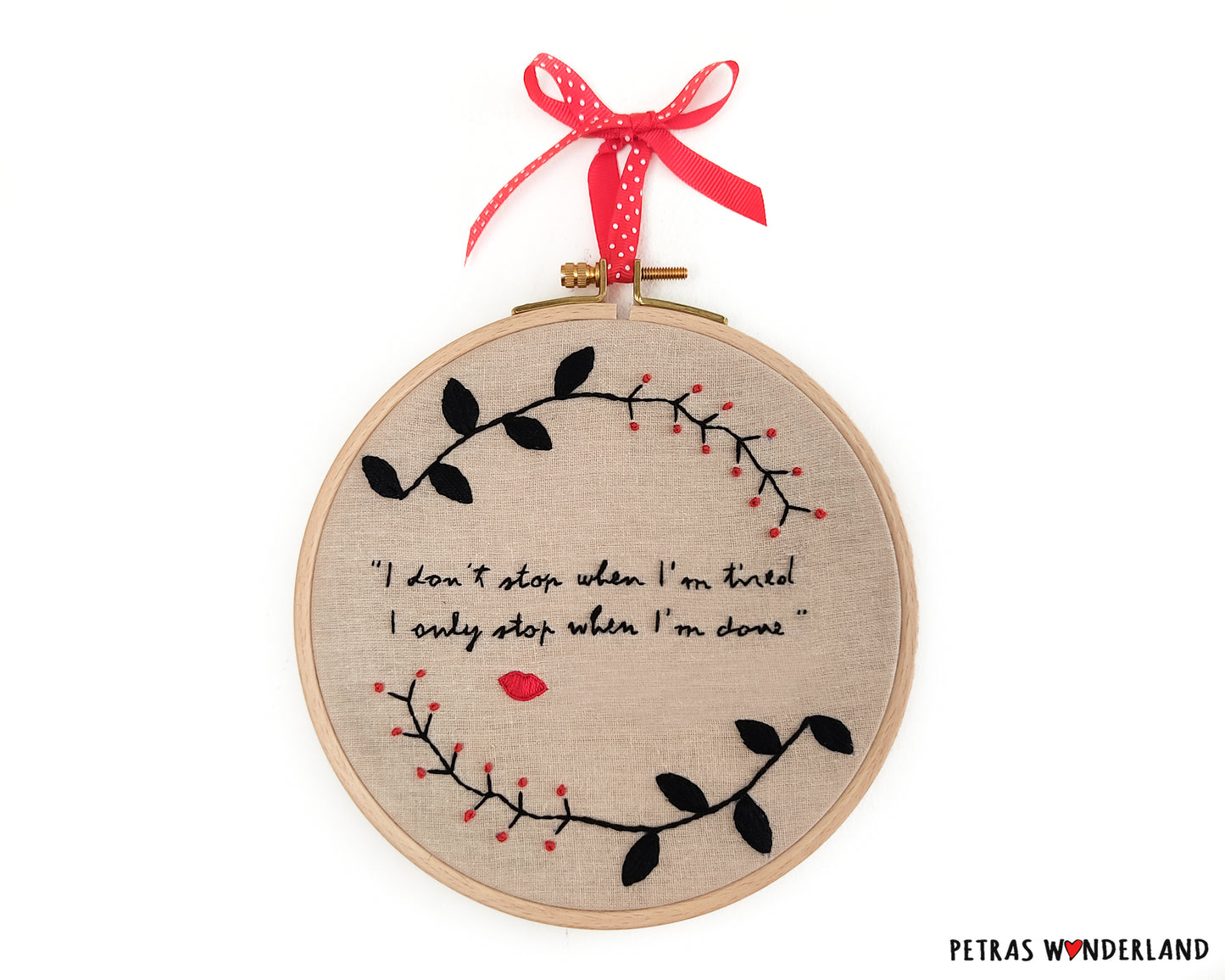 Actress Quote - PDF embroidery pattern and tutorial 02