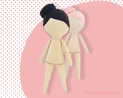 Anny Doll Body 12 inch - PDF doll sewing pattern and tutorial 02