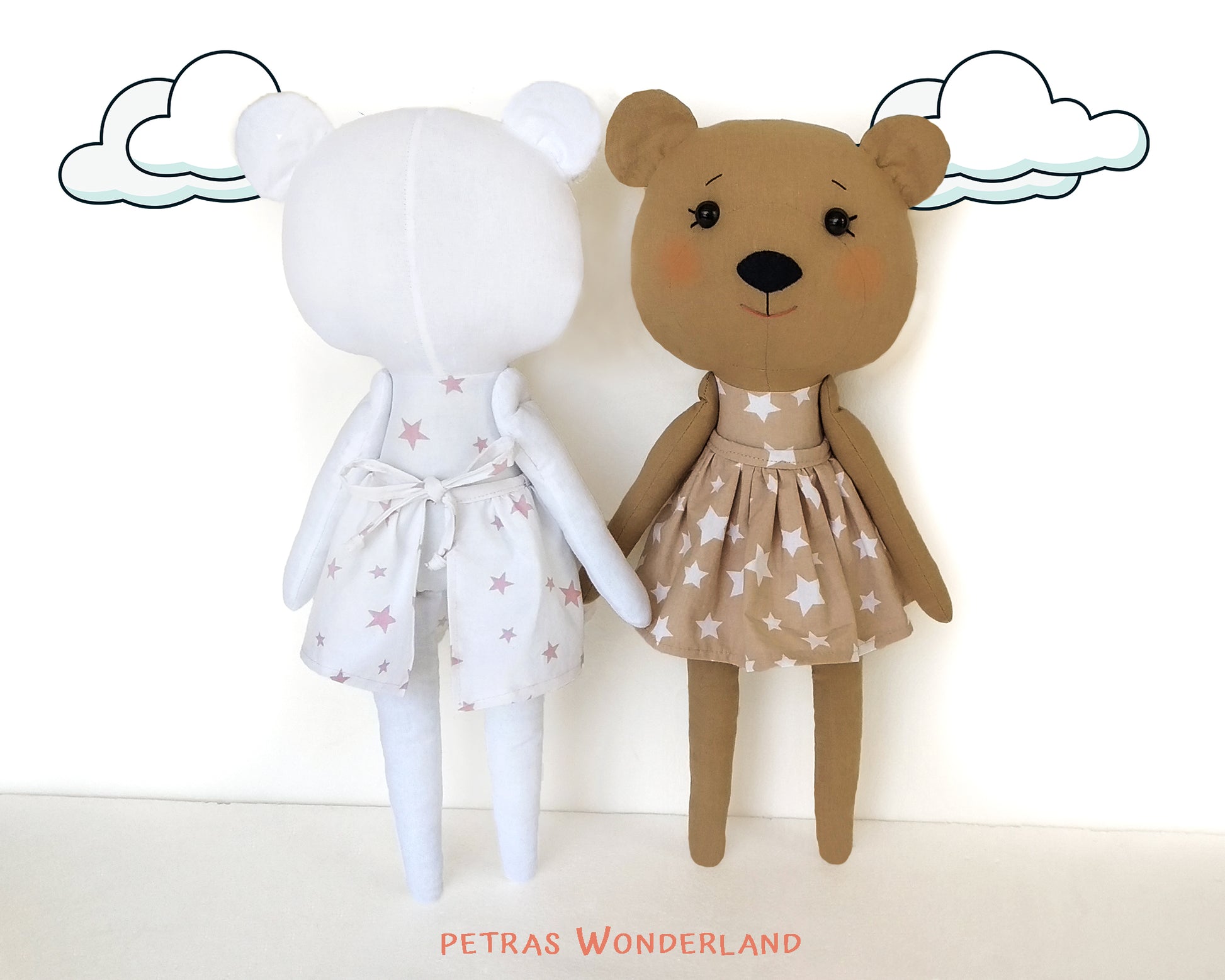 Woodland Friends Bear - PDF doll sewing pattern and tutorial 03