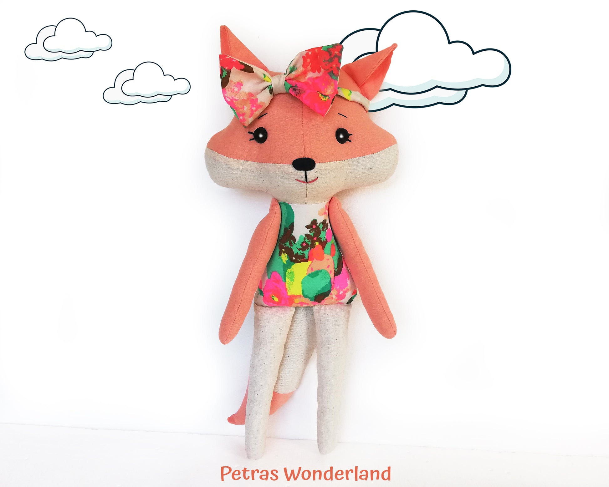 Woodland Friends Fox - PDF doll sewing pattern and tutorial 02