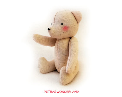 Mini Bear 6 inch - PDF doll sewing pattern and tutorial 06