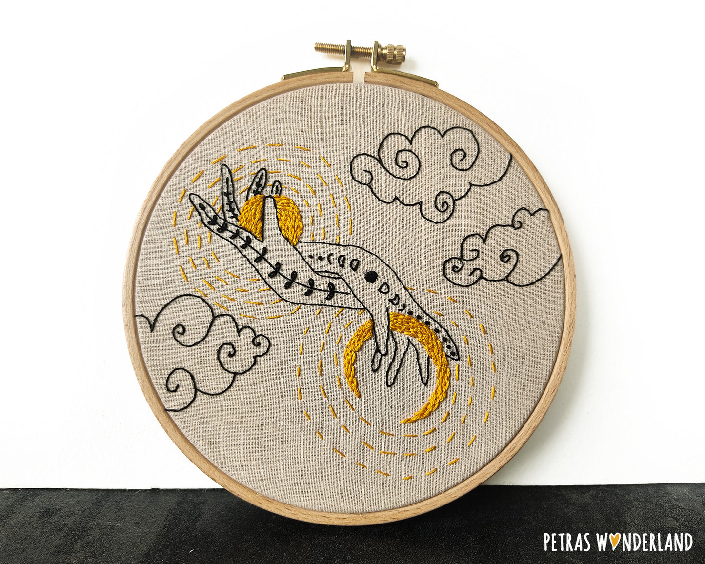 Sun and Moon in my Hands -  PDF embroidery pattern and tutorial  04