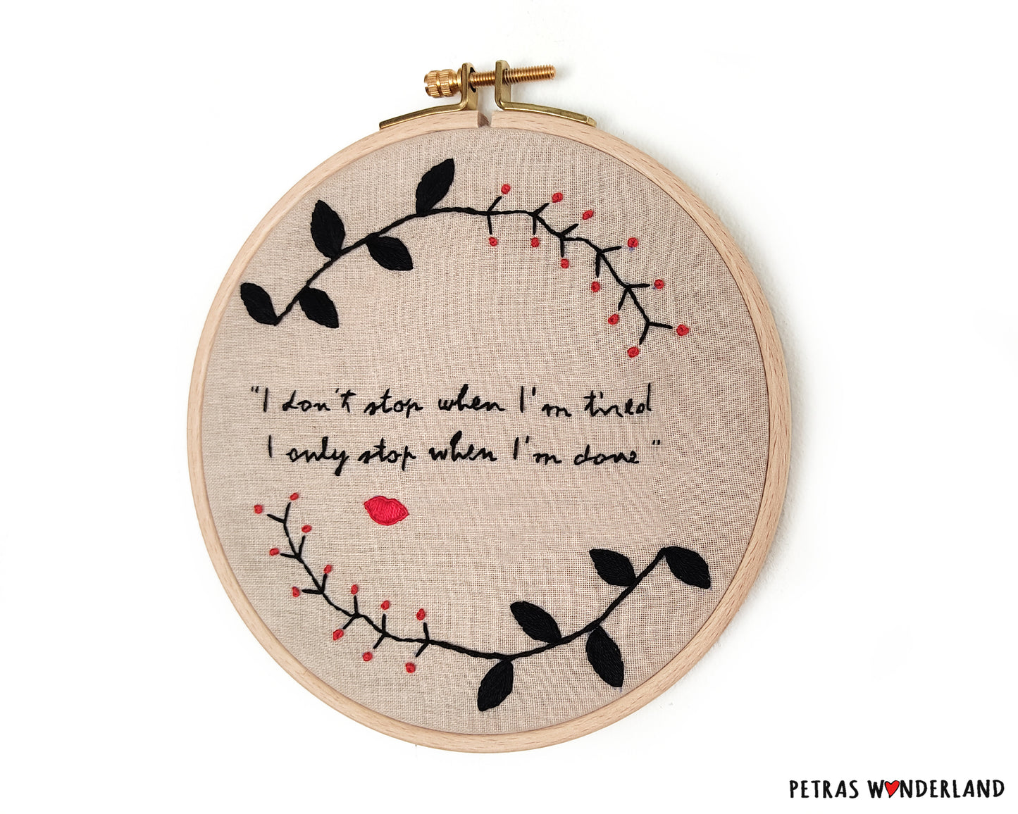 Actress Quote - PDF embroidery pattern and tutorial 03