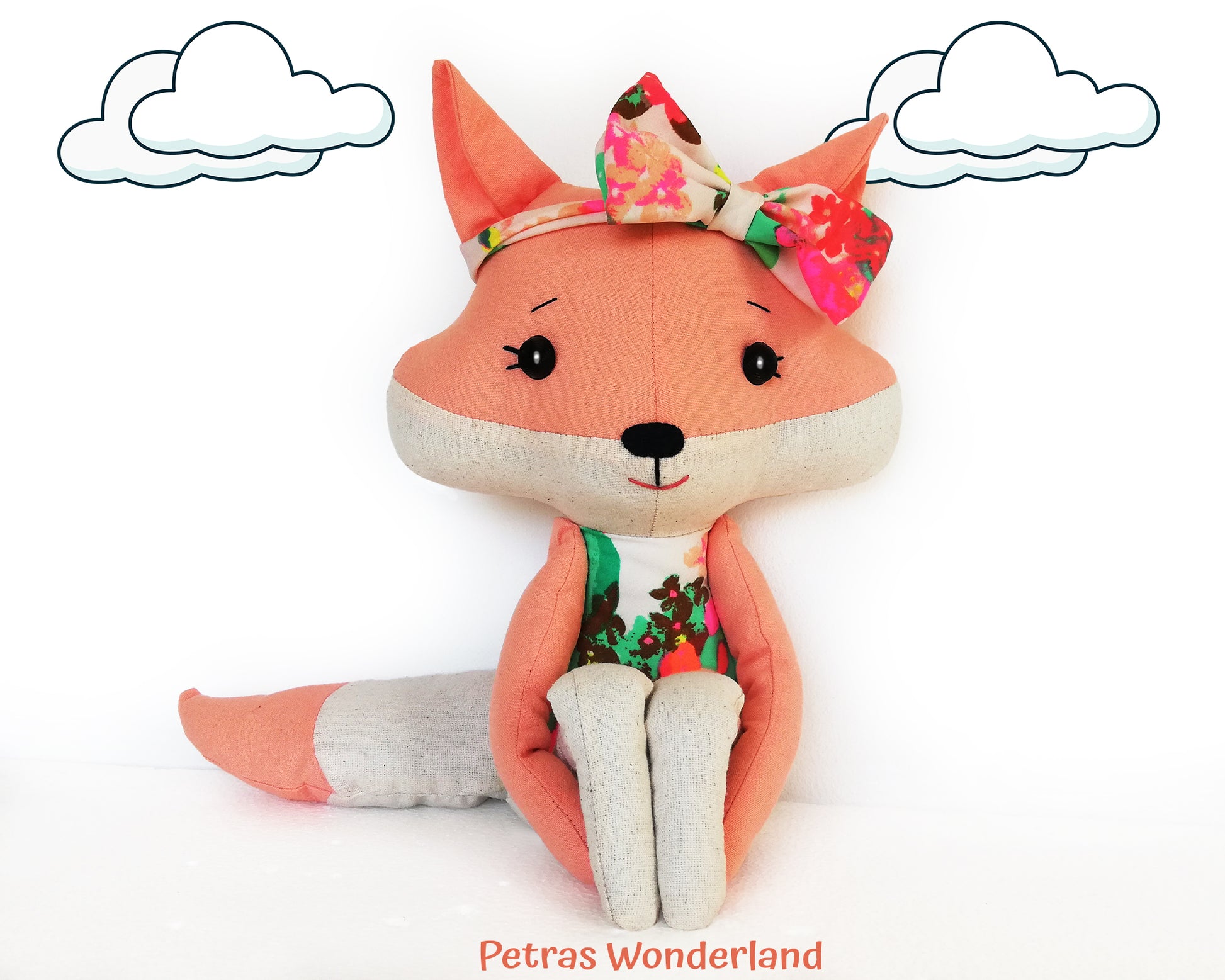 Woodland Friends Fox - PDF doll sewing pattern and tutorial 06