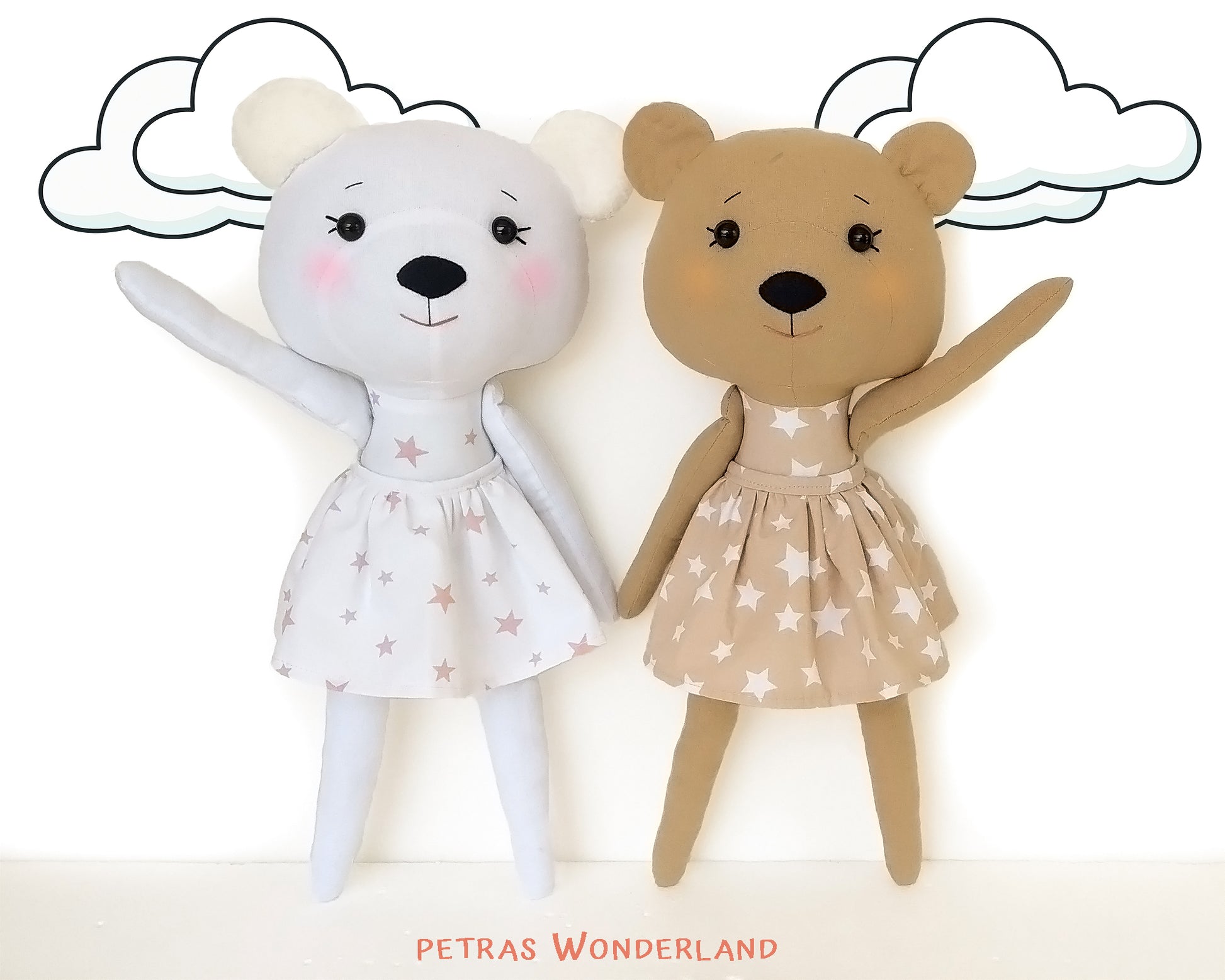 Woodland Friends Bear - PDF doll sewing pattern and tutorial 04