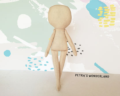 Doll Body 16 inch - PDF doll sewing pattern and tutorial 02