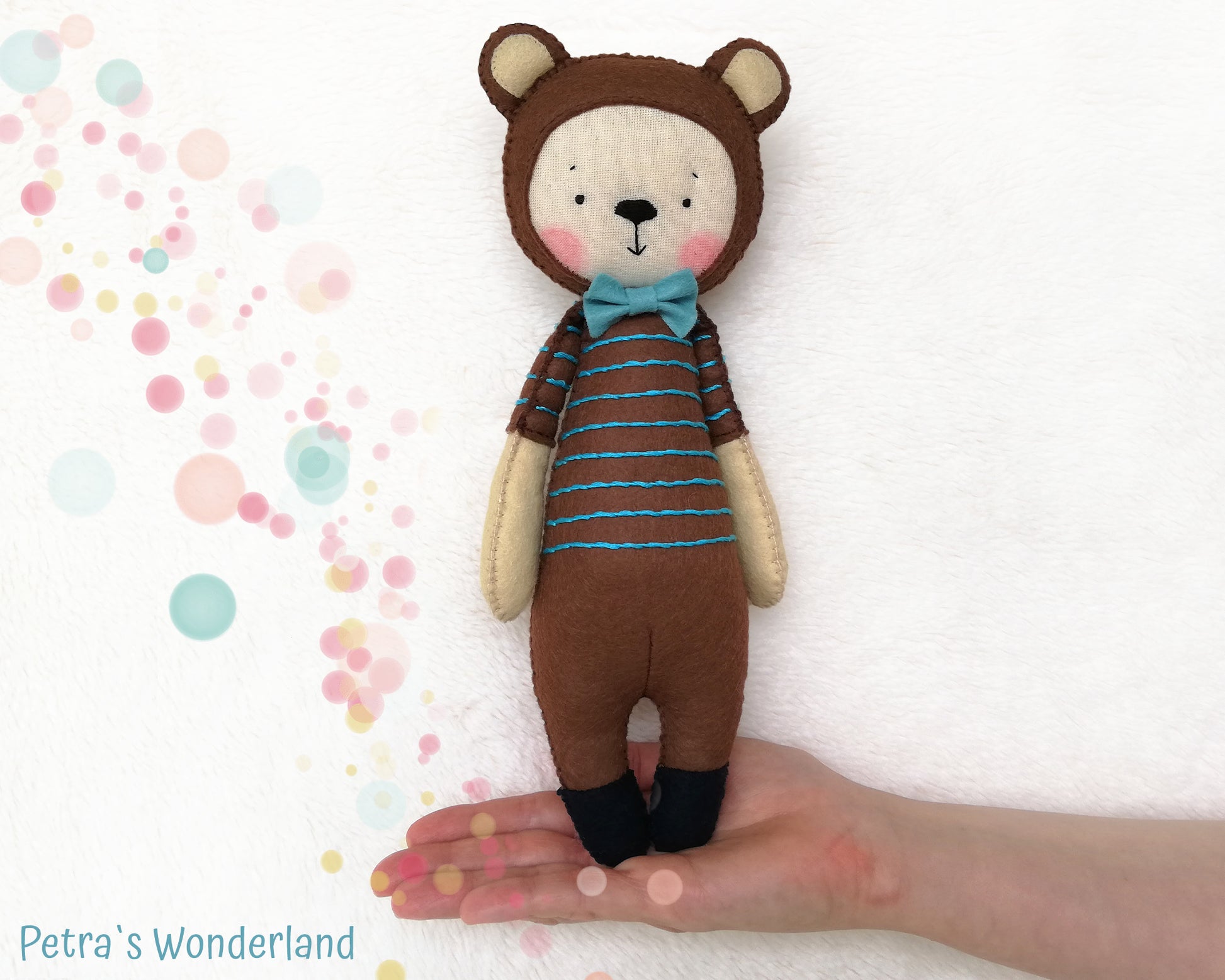 Teddy Bear Sam - PDF doll sewing pattern and tutorial 04