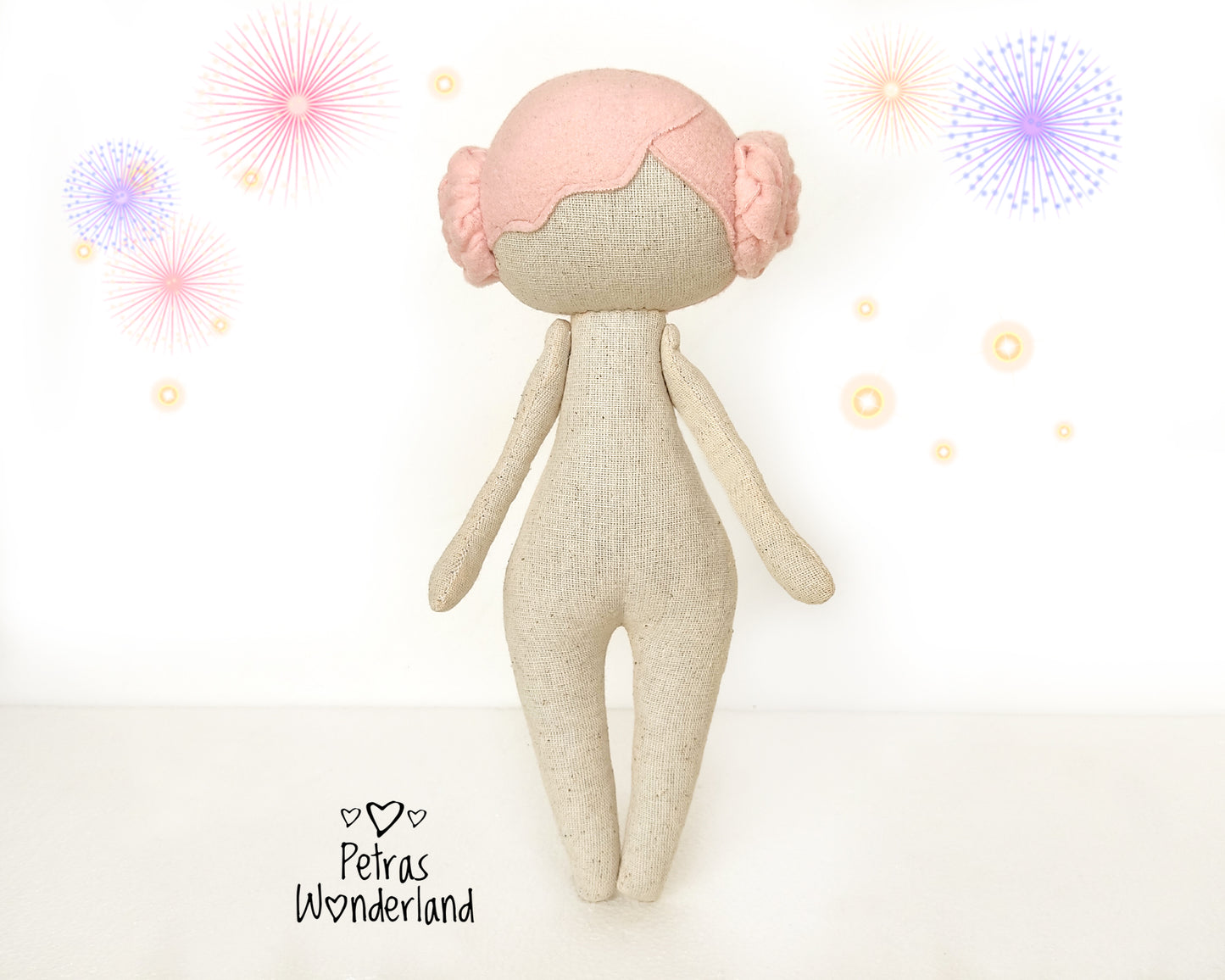 Doll Body 10 inch with hair - PDF sewing pattern and tutorial 08