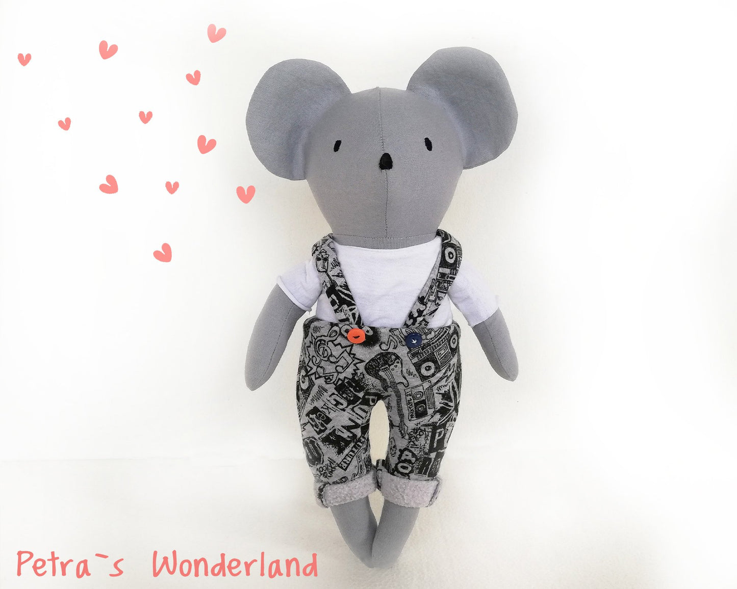 Miss and Mr. Mouse - PDF doll sewing pattern and tutorial 07