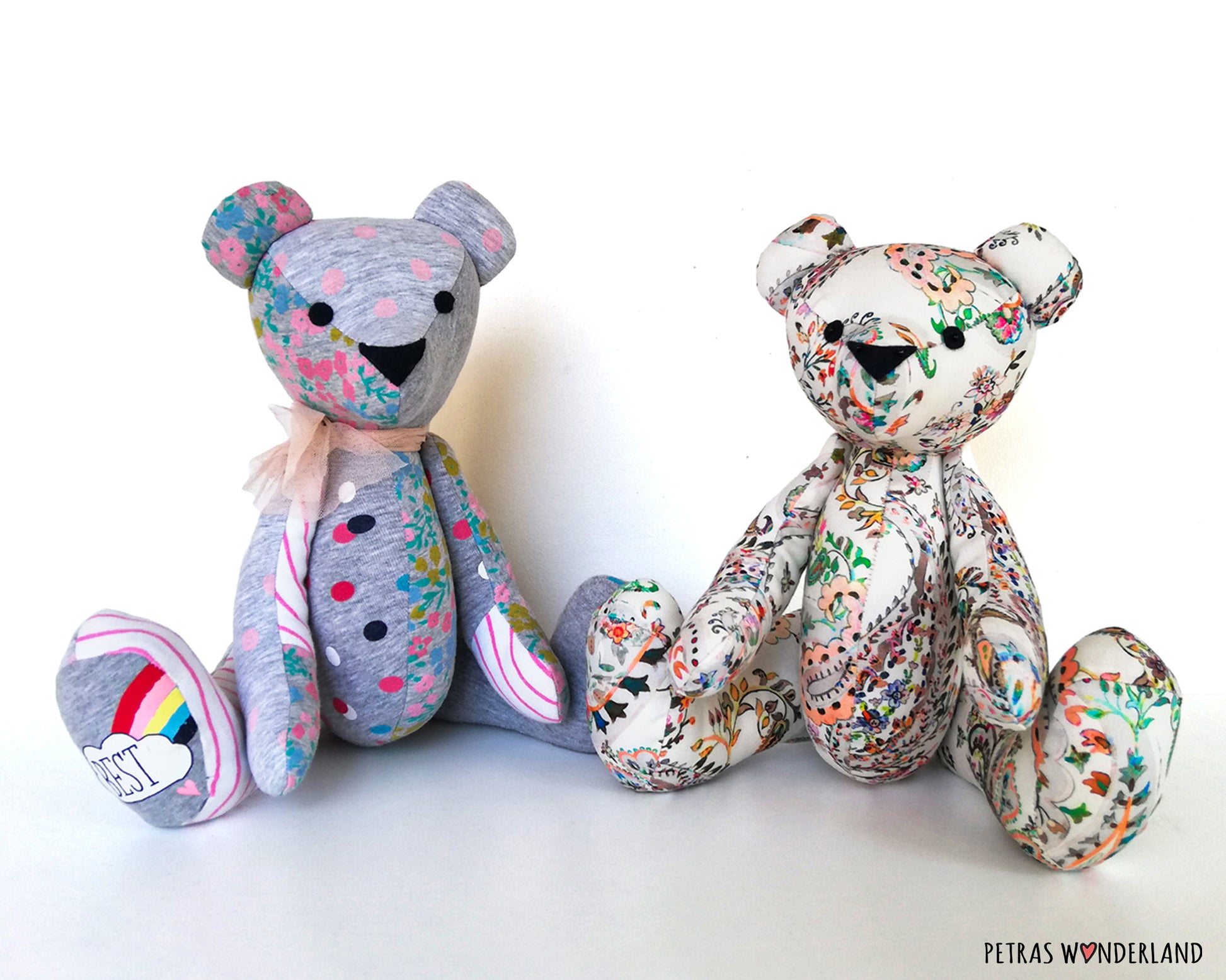 Memory Bear Ben - PDF sewing pattern and tutorial  Memory bear, Doll  sewing patterns, Memory bears pattern