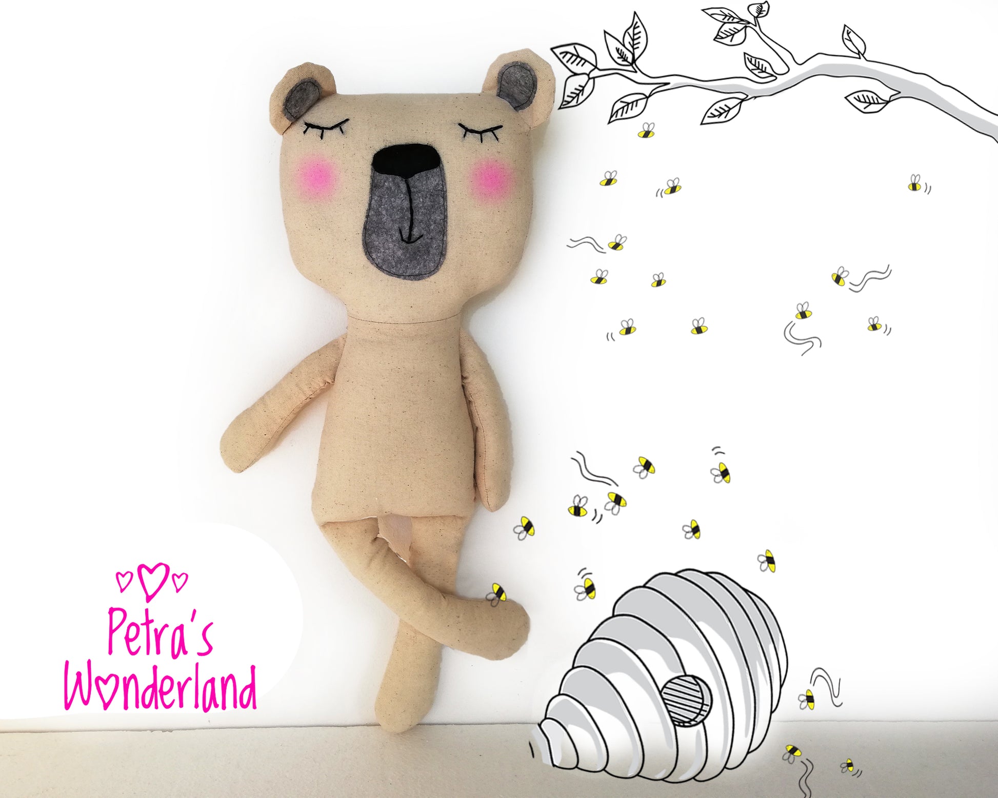 Bear Body 18 inch - PDF doll sewing pattern and tutorial 05