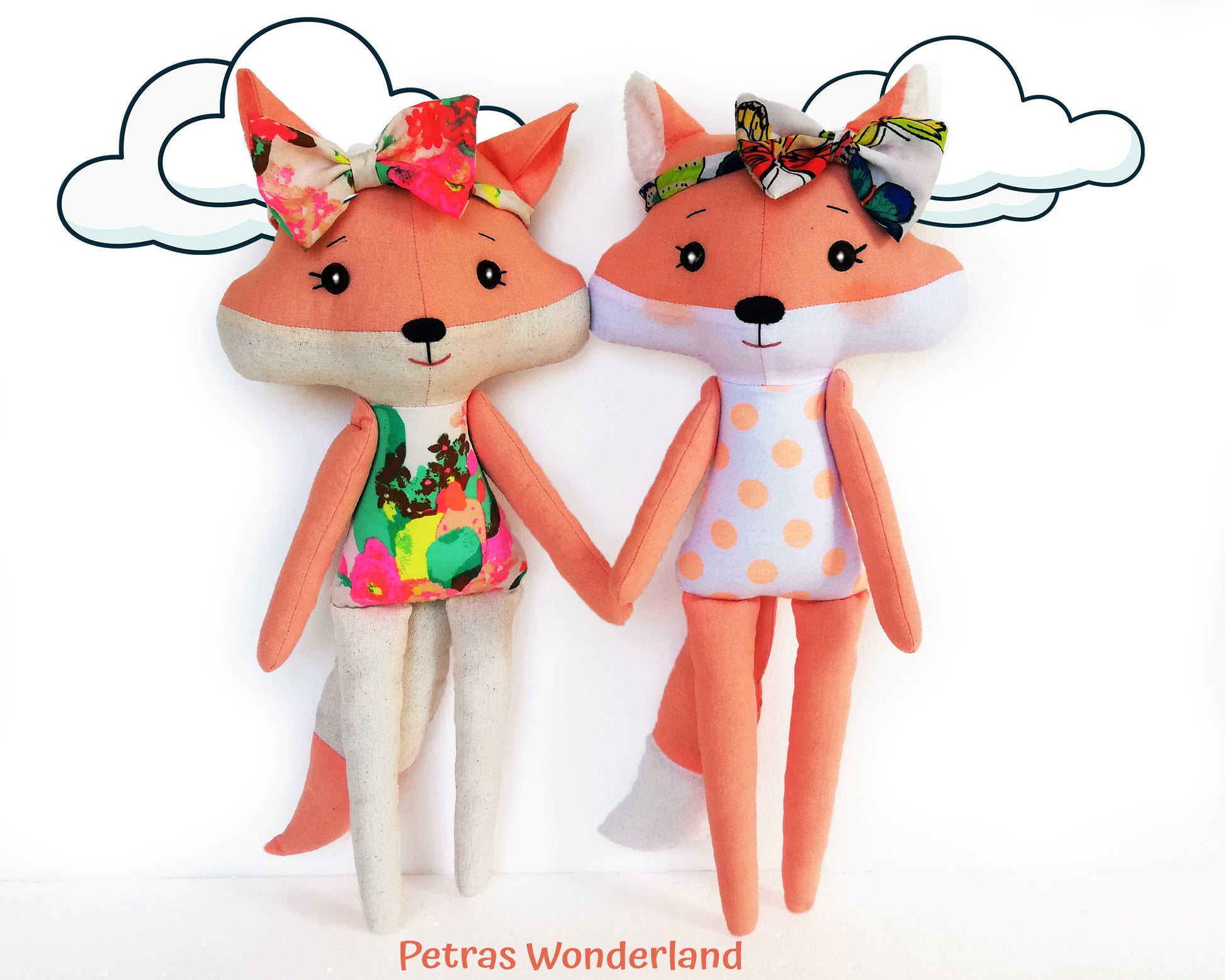 Set of 3 PDF Woodland Friends Bunny, Bear and Fox - Sewing Patterns and Tutorials 05