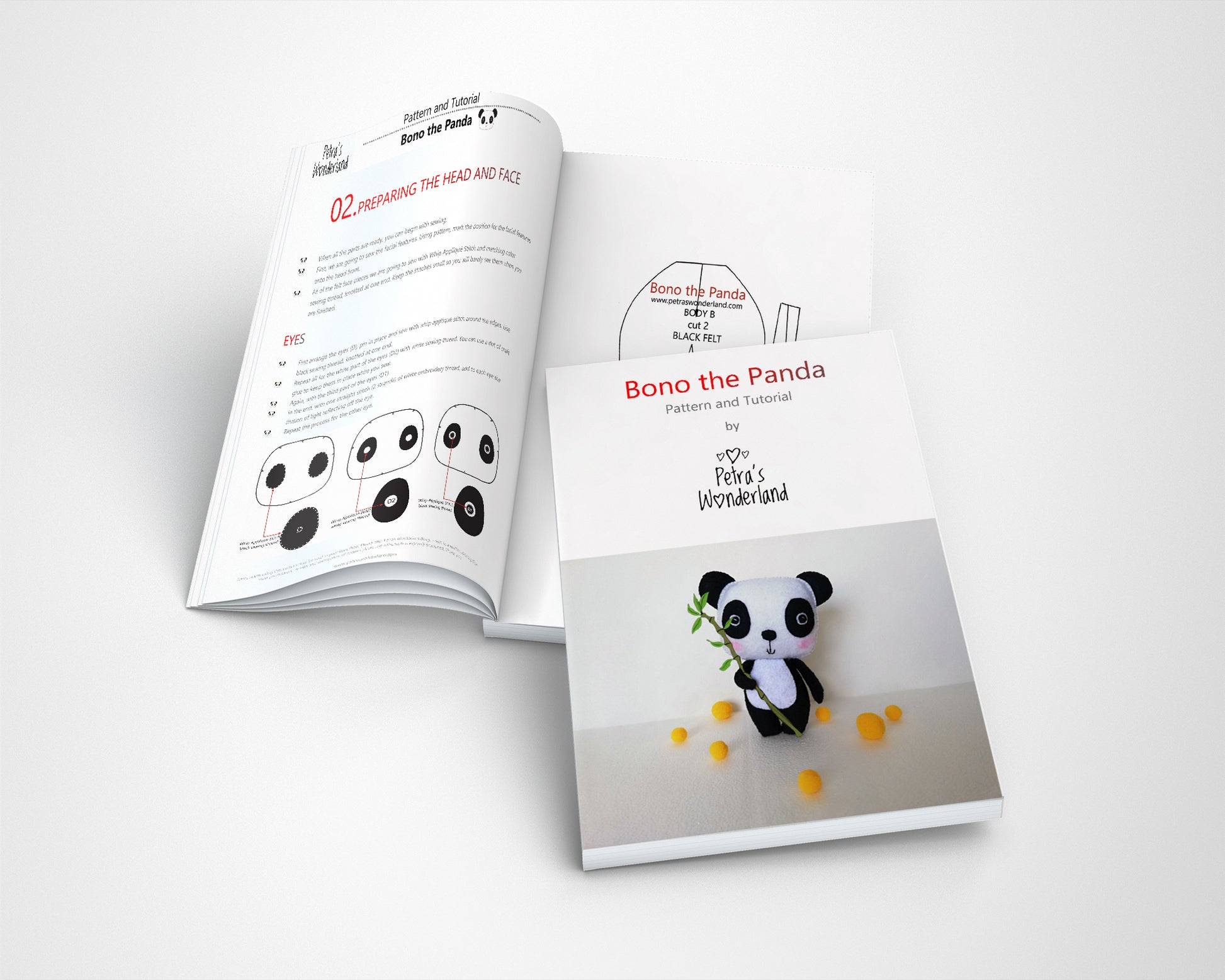 Set of 3 PDF Tiger, Panda and Koala - Sewing Patterns and Tutorials 06