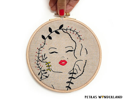 Marilyn Monroe - PDF embroidery pattern and tutorial 07