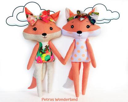 Woodland Friends Fox - PDF doll sewing pattern and tutorial 03